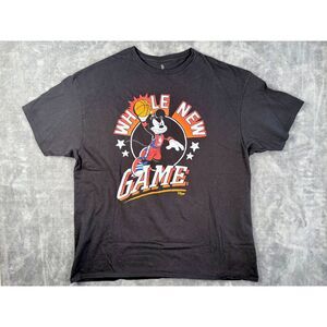 Junk Food Clothing Mickey Mouse Basketball Graphic T Shirt Mens XL Black